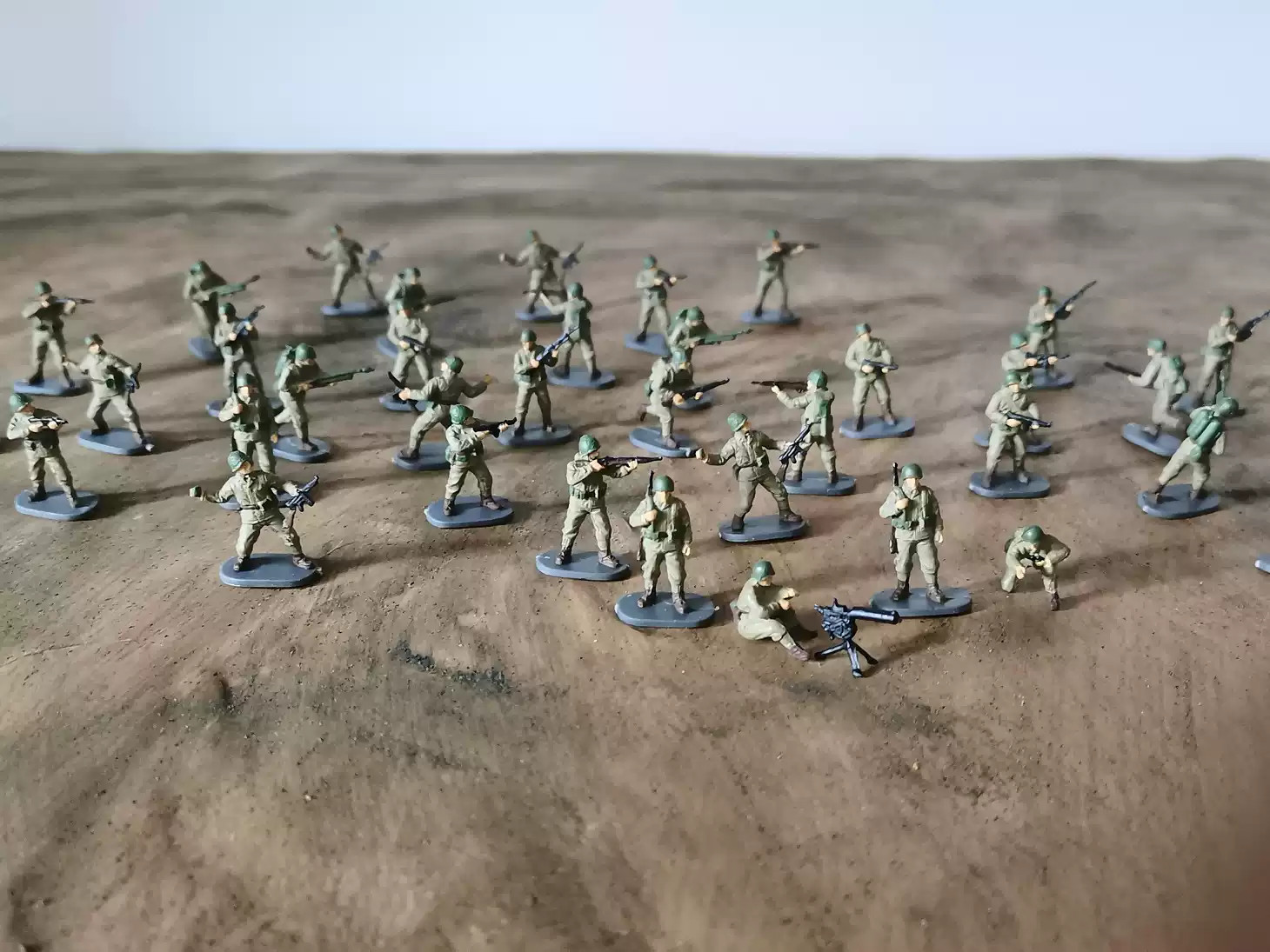 1:72 WW II United States Painted Soldier Finished Military Model 20/40pcs/set
