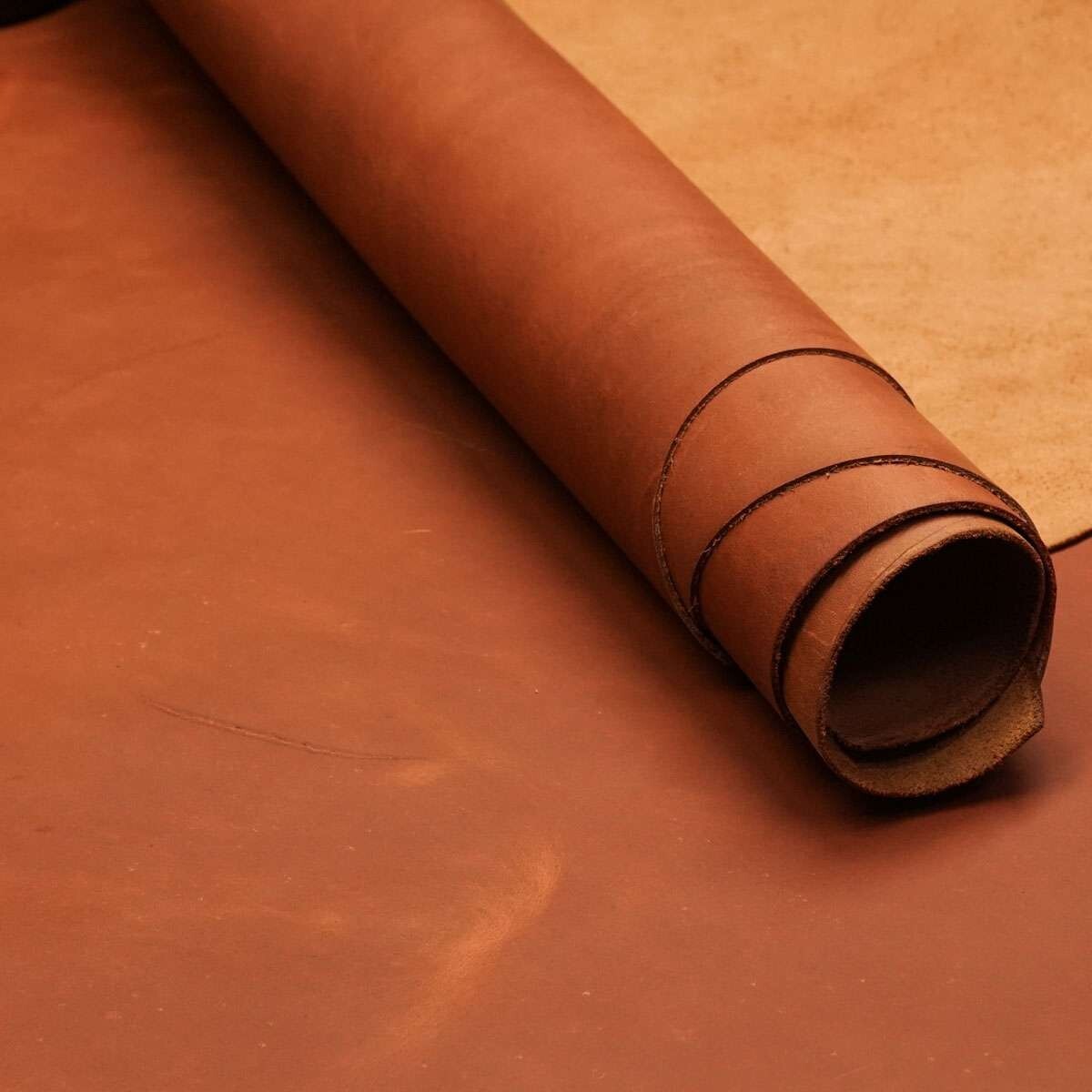 5/6oz Chrome Tanned Ranch Hand Leather – 2mm Thick – Cut by Sq Ft – SLC