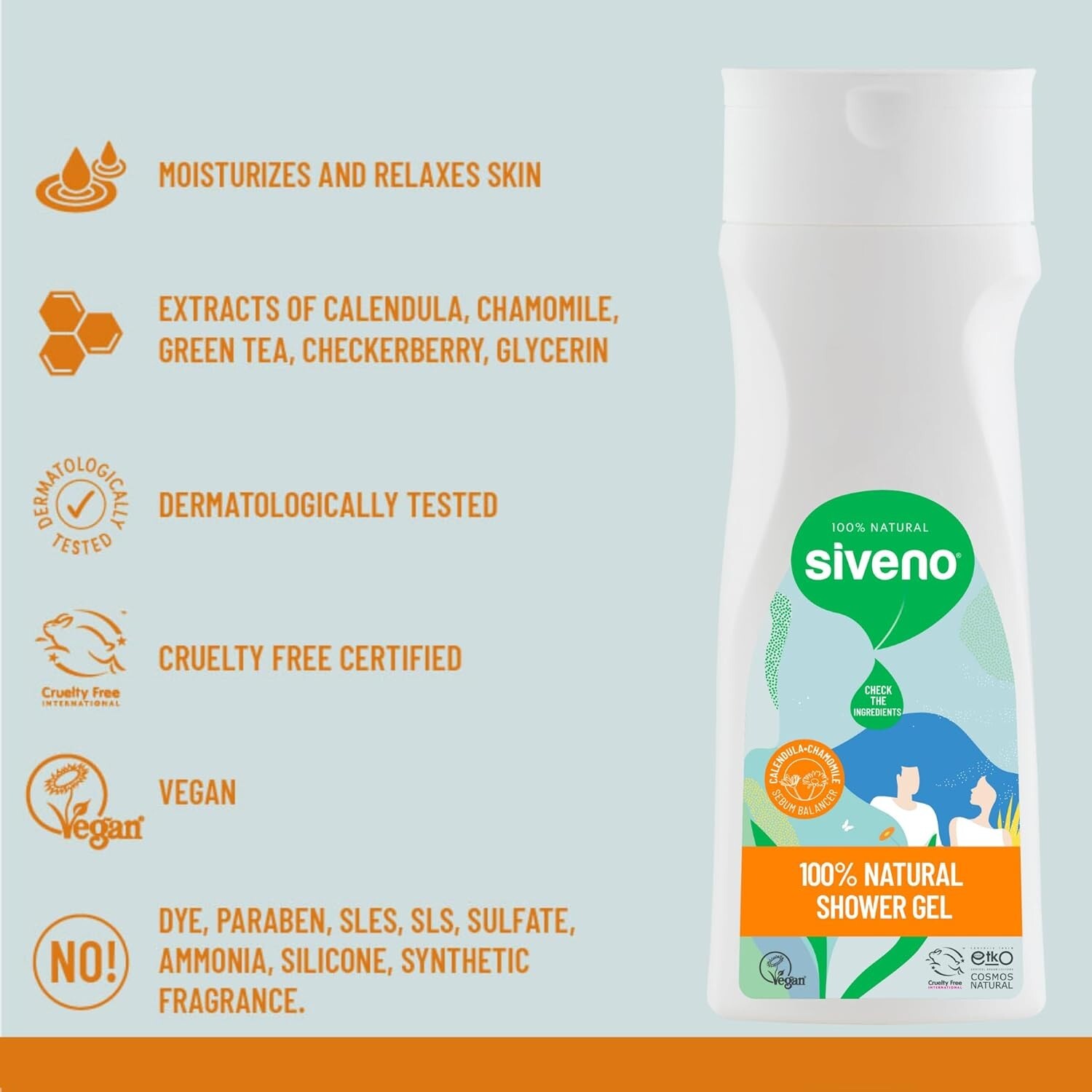 NATURAL BODY WASH, ESSENTIAL OILS, VEGAN, NATURAL EXTRACTS EVERYDAY CLEANSING