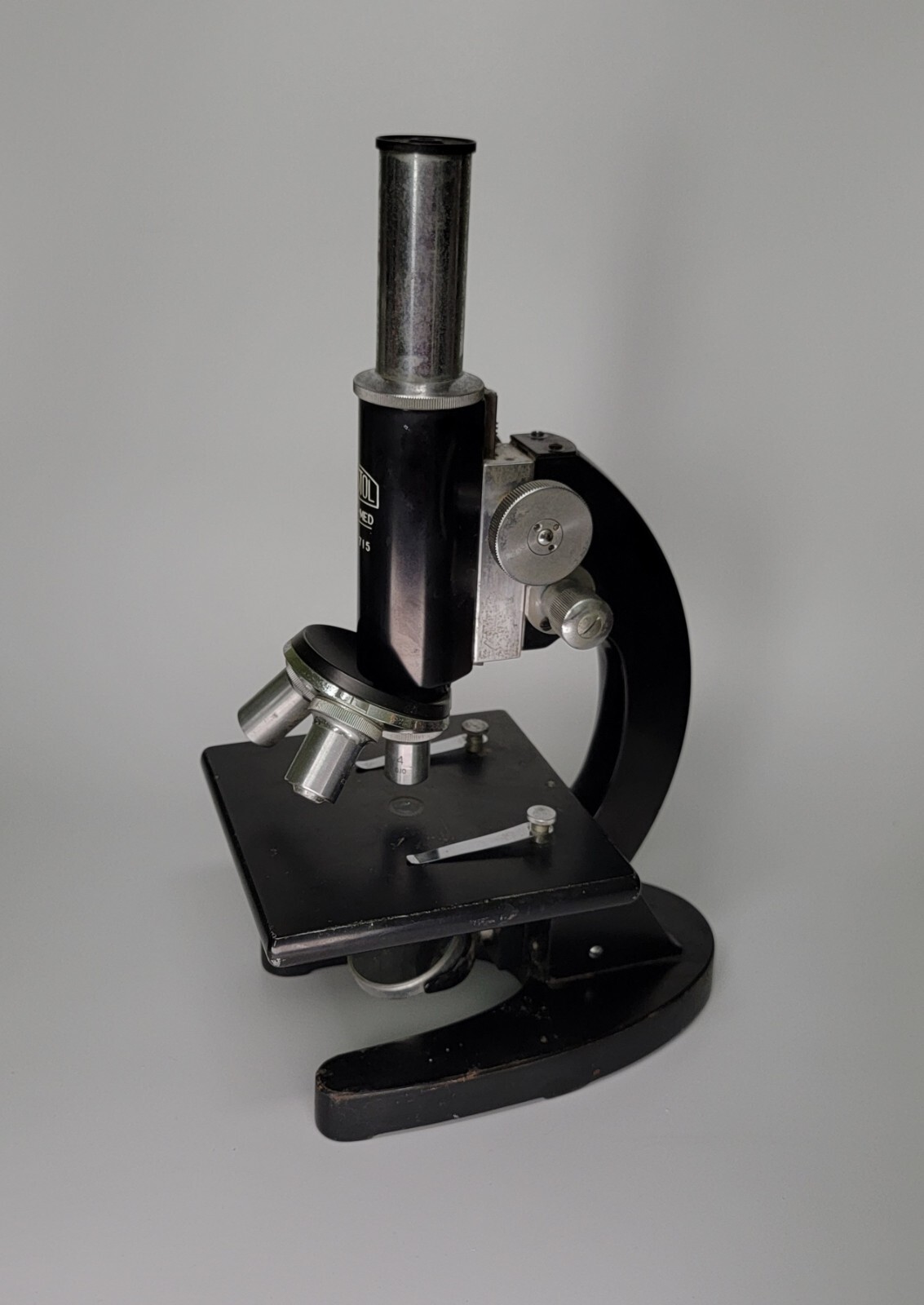 Vintage Bristol Pre-med Compound Microscope Made in Japan #7715 Vintage Bristol Pre-med Compound Microscope Made in Japan #7715