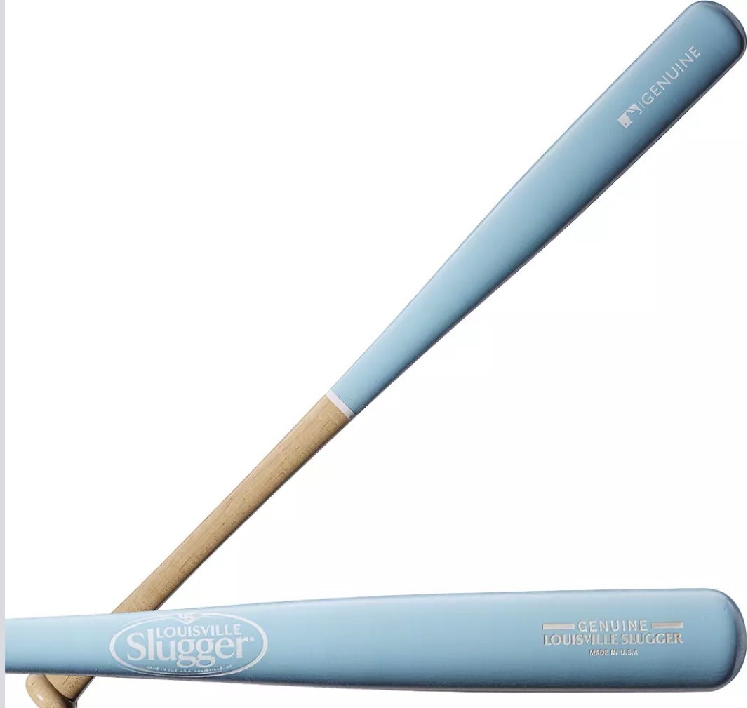 Louisville Slugger Genuine Mix Model Wood Baseball Bat 33 in- Powder Blue Louisville Slugger Genuine Mix Model Wood Baseball Bat 33 in- Powder Blue