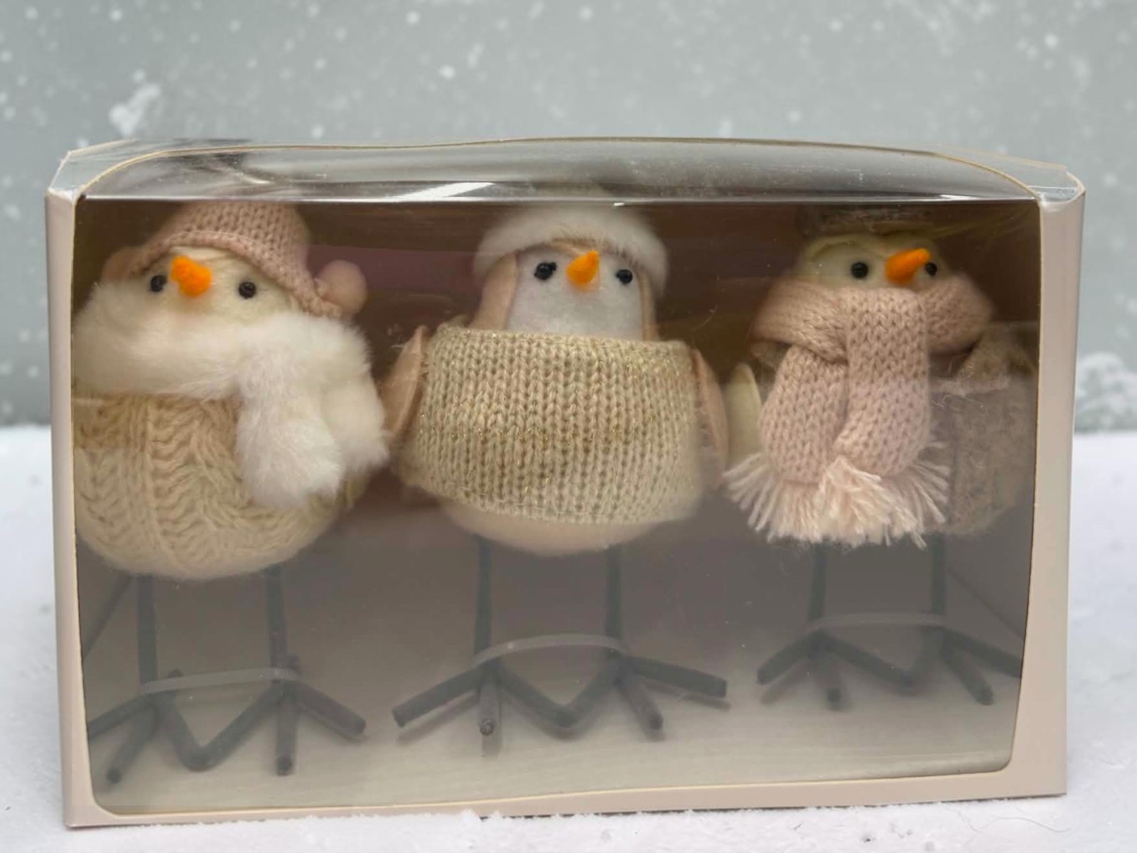 Target Wondershop Featherly Friends Birds Winter 2024 Mini Set - Snowy Whites