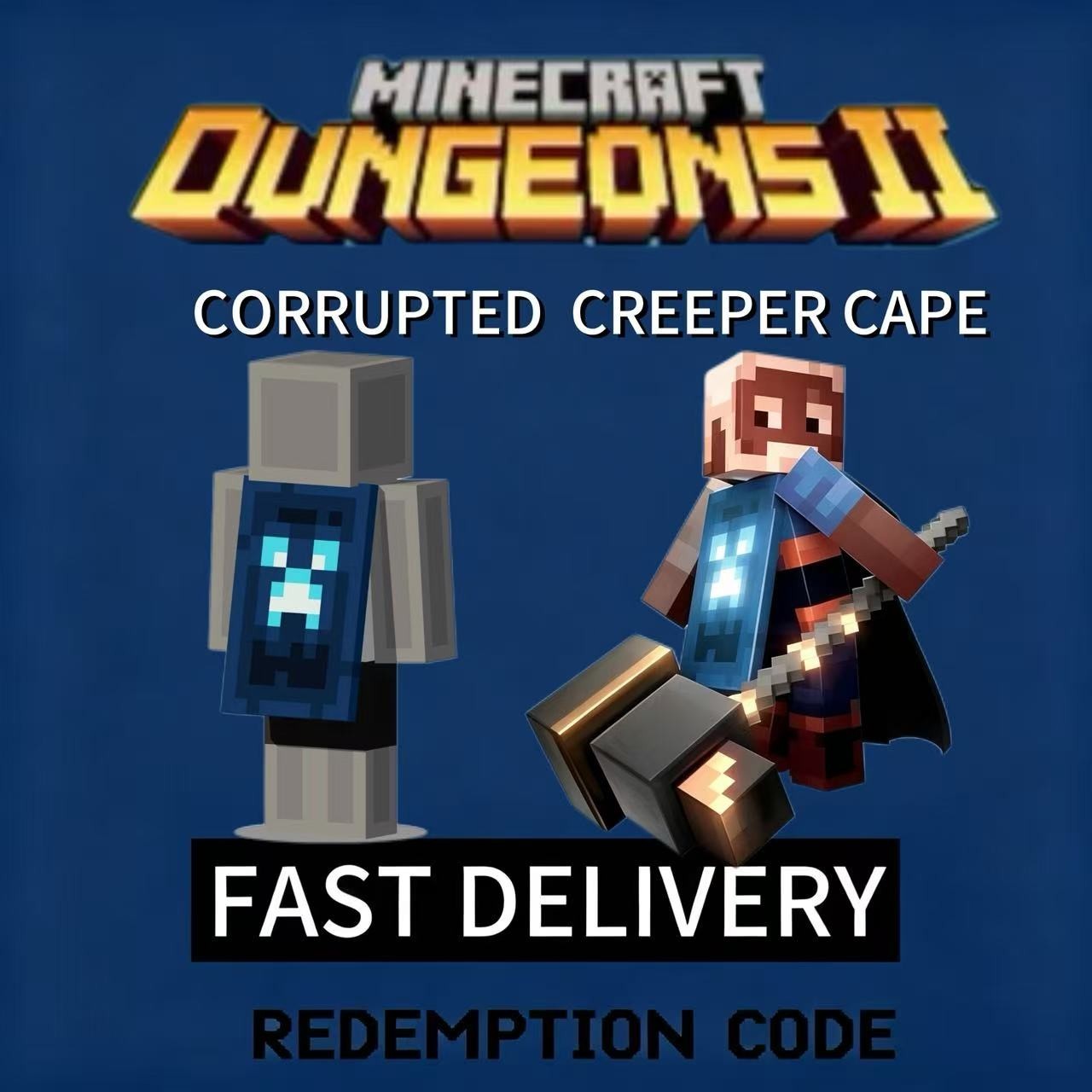 Minecraft(Dungeons II) Corrupted Creeper Cape Code | Applicable only Dungeons II Minecraft(Dungeons II) Corrupted Creeper Cape Code | Applicable only Dungeons II