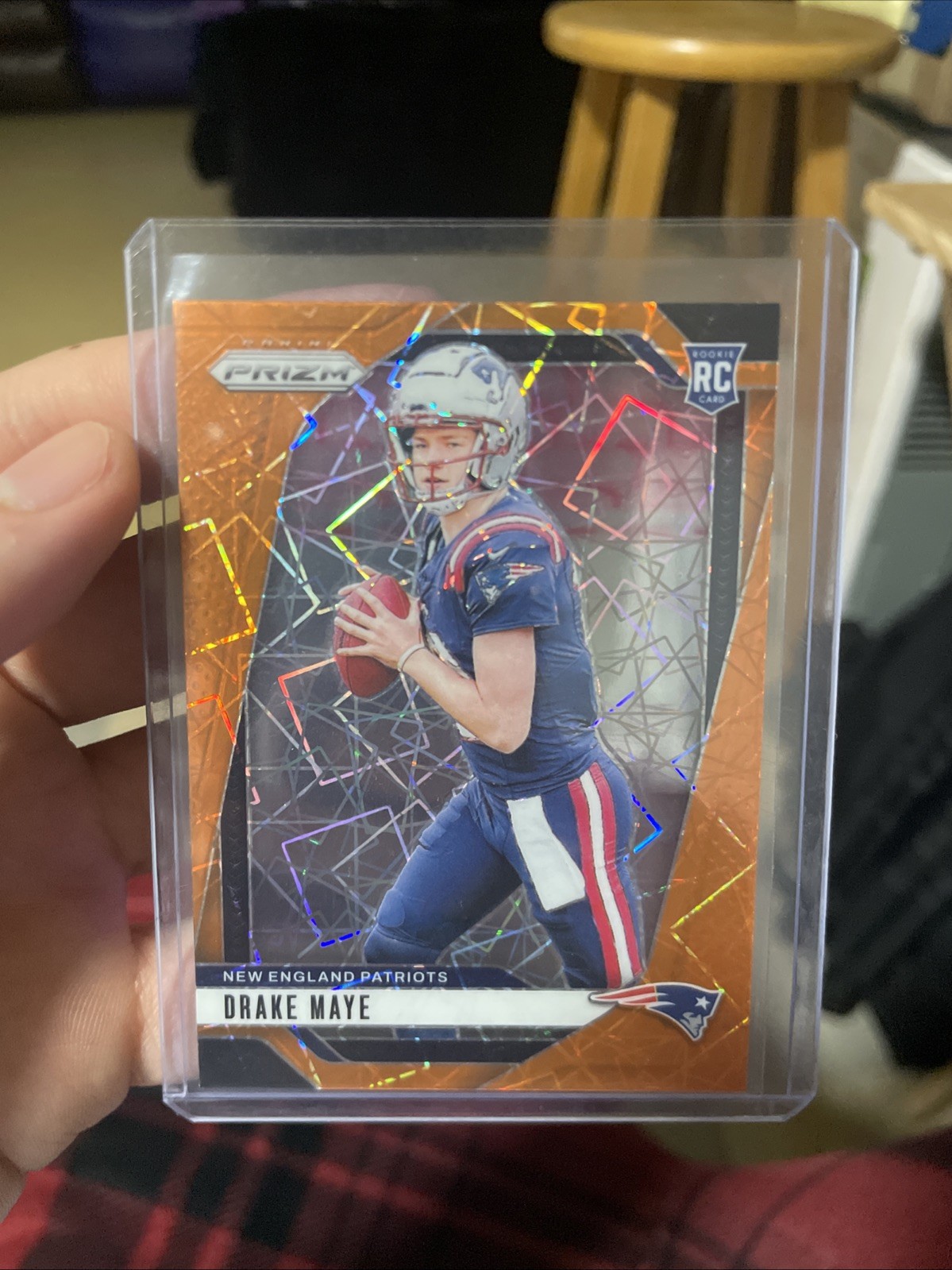 Drake Maye Orange Lazer Prizm Drake Maye Orange Lazer Prizm