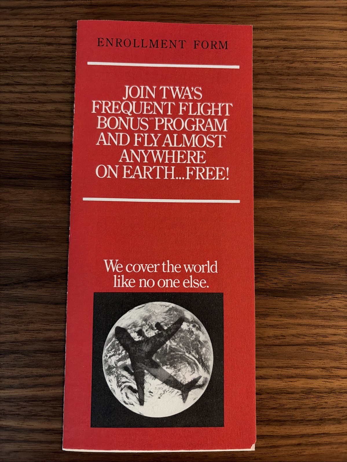 Vintage 1985 TWA Frequent Flight Program Brochure Vintage 1985 TWA Frequent Flight Program Brochure