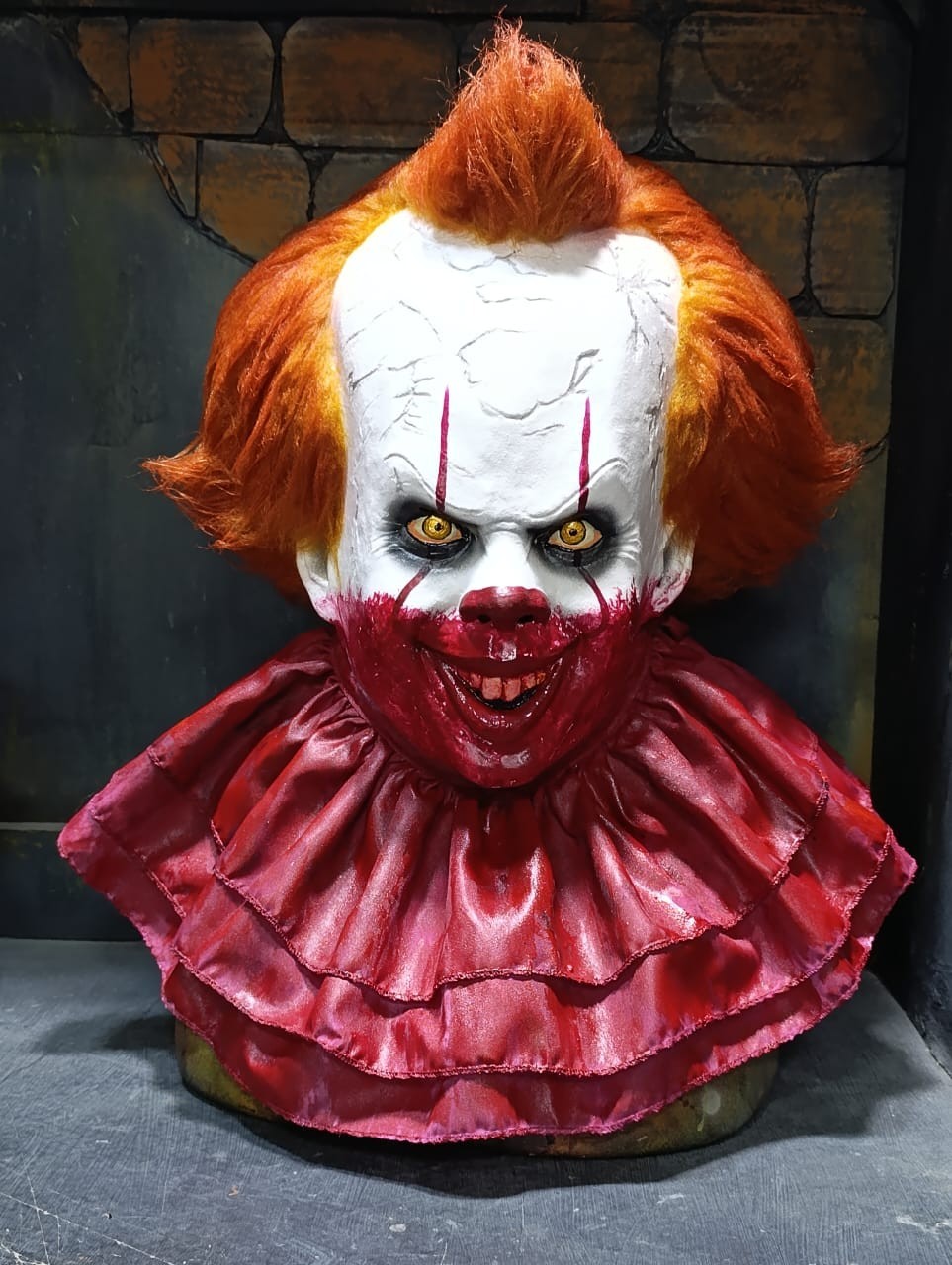 clown Penny latex mask, HALLOWEEN, SCARY, latex mask, movie clown Penny latex mask, HALLOWEEN, SCARY, latex mask, movie