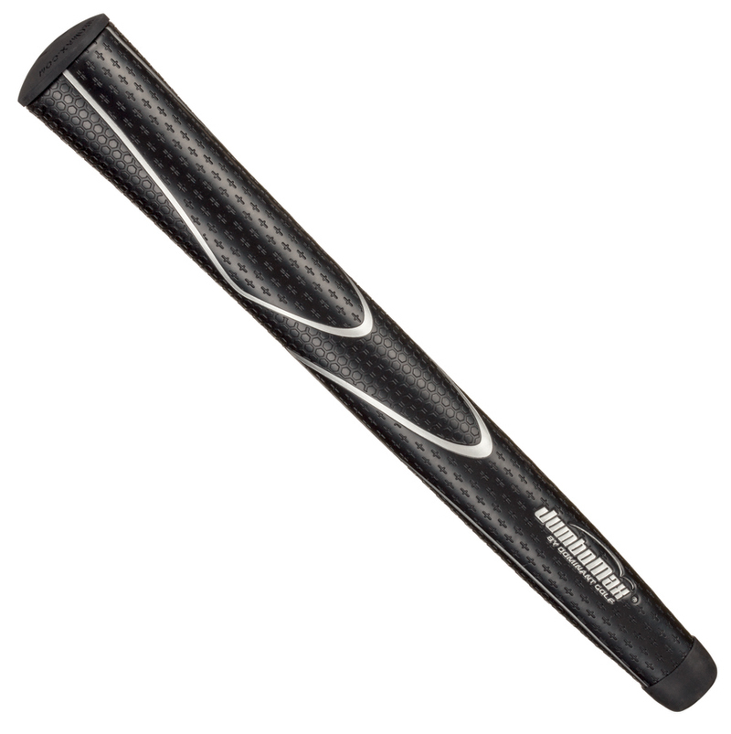 JumboMax Tour Series Golf Grips Black & Silver - XL Extra Large Size (+3/8\