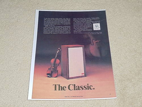 Acoustic Research AR-3a Speaker Ad, 1971, 1 pg, Vintage Audiophile Speaker Acoustic Research AR-3a Speaker Ad, 1971, 1 pg, Vintage Audiophile Speaker