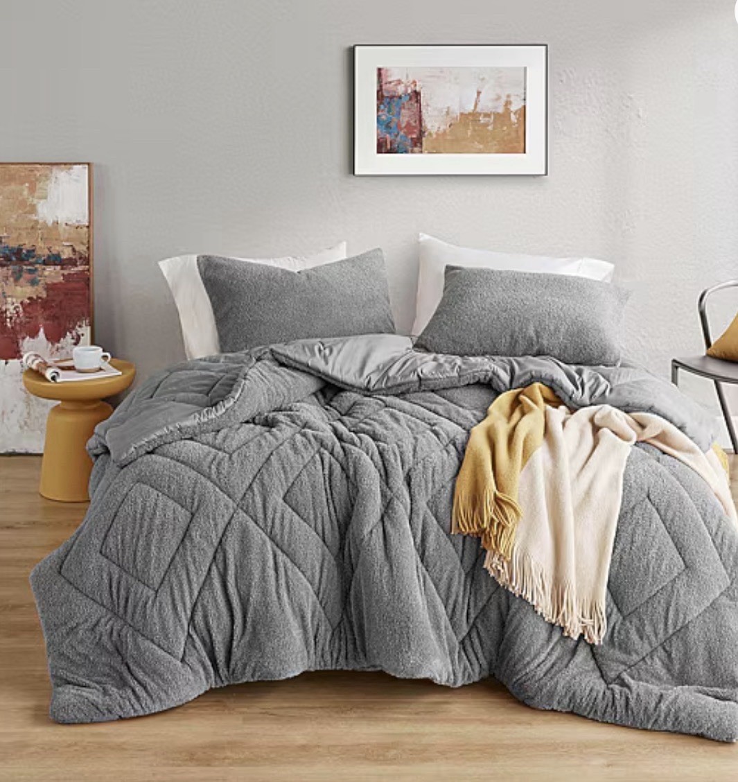 New Full/Queen Comforter Set in Gray OEKO-TEX 3 Piece