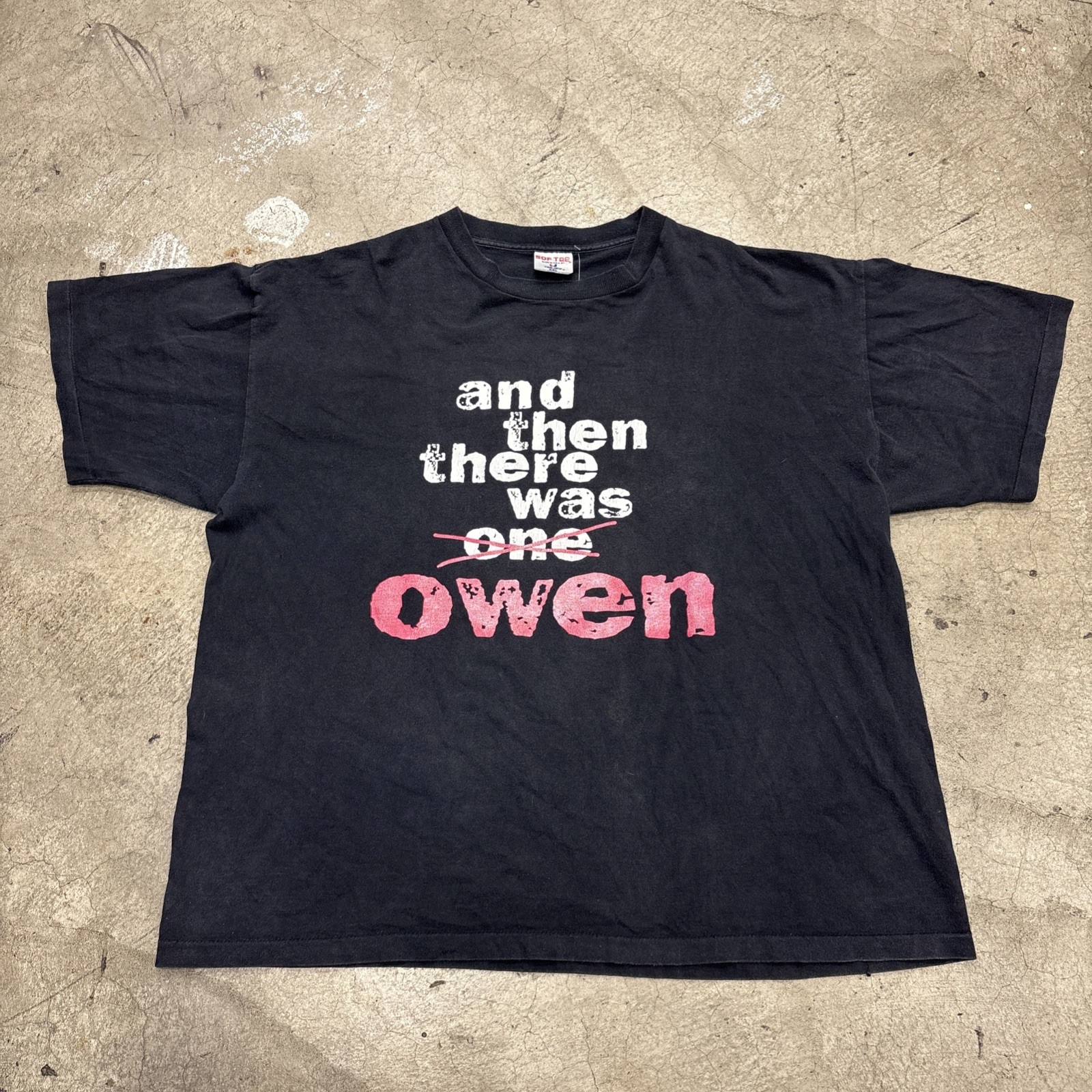 🔥VTG WWF The Black Hart Owen Hart Still Beatin T-Shirt Size 2XL 26.5x28.5 🔥VTG WWF The Black Hart Owen Hart Still Beatin T-Shirt Size 2XL 26.5x28.5
