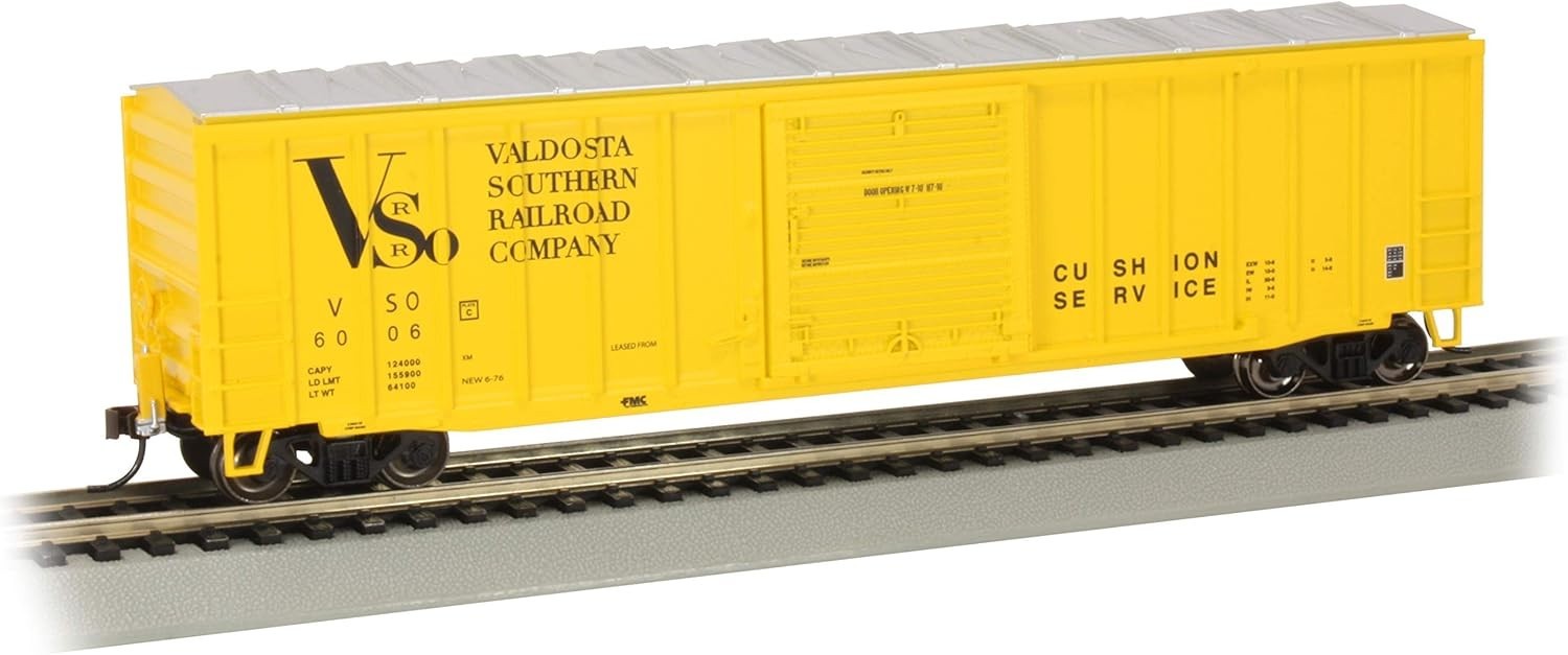 Bachmann 14909 HO Valdosta Southern 50\' Outside Braced Box Car with FRED #6006