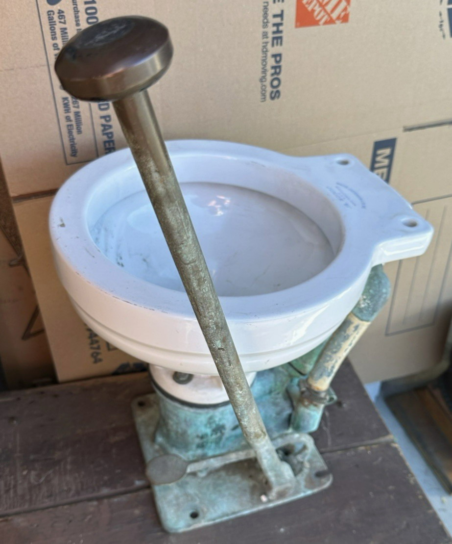 Antique Ship\'s Head Toilet SKIPPER JUNIOR 51 Porcelain WILCOX CRITTENDEN Marine