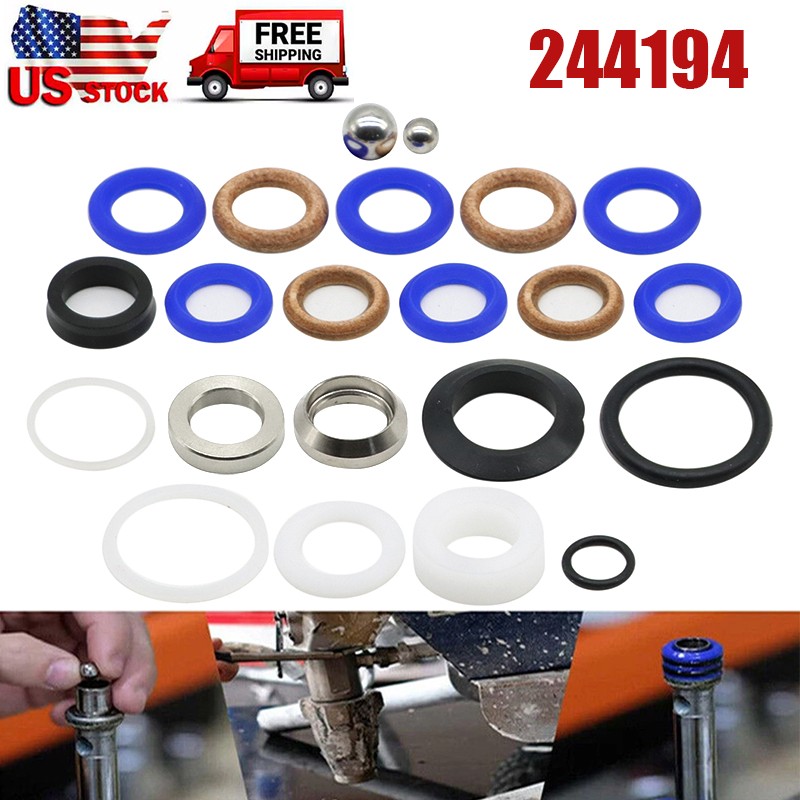 244194 Pump Repair Packing Kit for Graco 295 390 395 490 495 595 3400 Sprayer