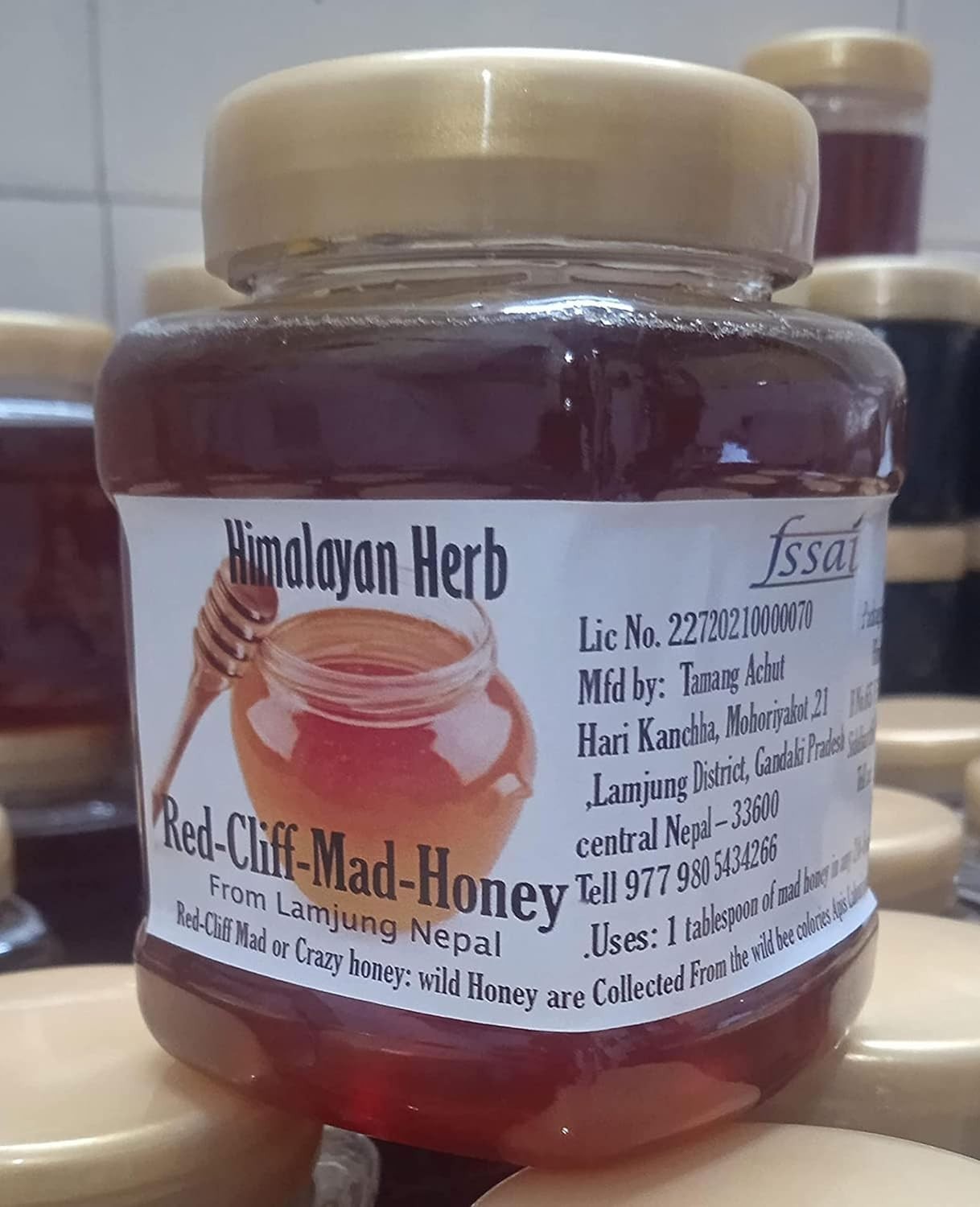Wild Himalayan Honey Red Honey Nepal Honey 300 Gram From Lumjang Nepal