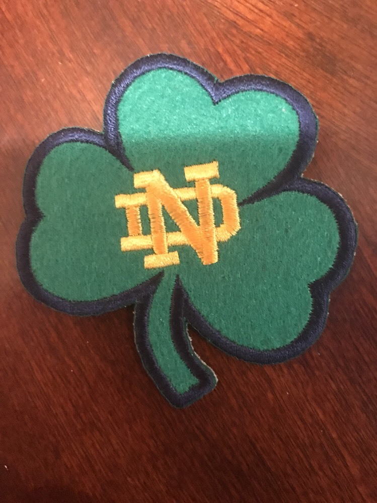 Notre Dame Fighting Irish Vintage Embroidered Iron On Patch 3