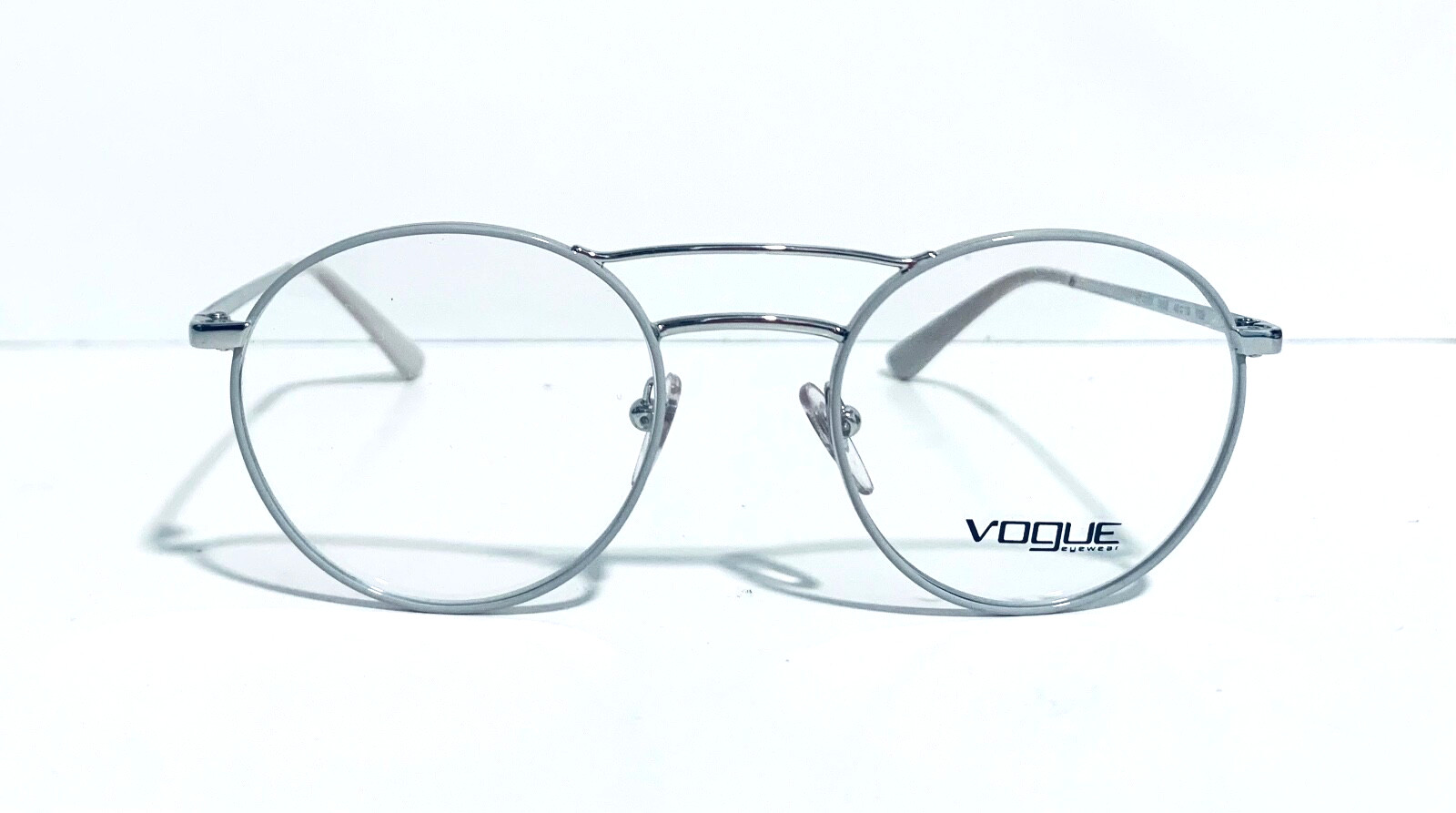 VOGUE VO 4059 5058 NUDE BEIGE SILVER ROUND AUTHENTIC EYEGLASSES RX 48-19-135 NEW