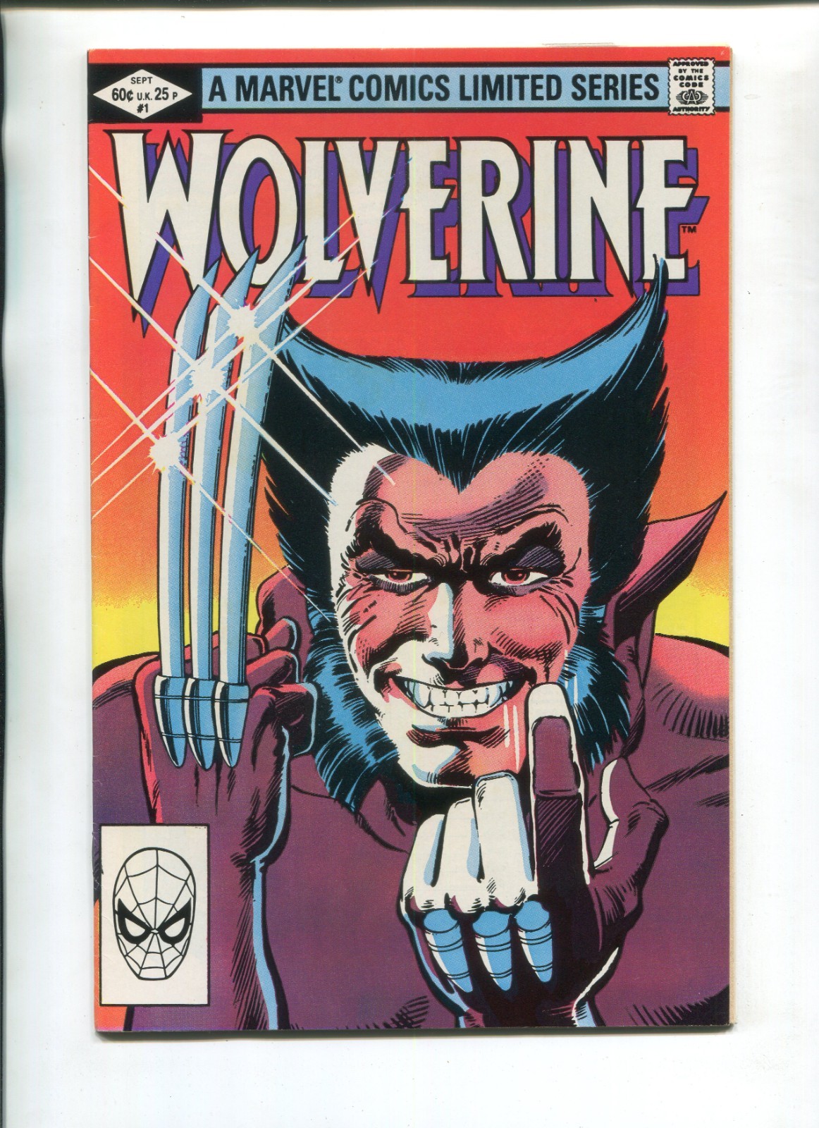 WOLVERINE LIMITED SERIES #1 F/VF WP MARVEL 1982 1ST SOLO WOLVERINE 1ST YUKIO WOLVERINE LIMITED SERIES #1 F/VF WP MARVEL 1982 1ST SOLO WOLVERINE 1ST YUKIO