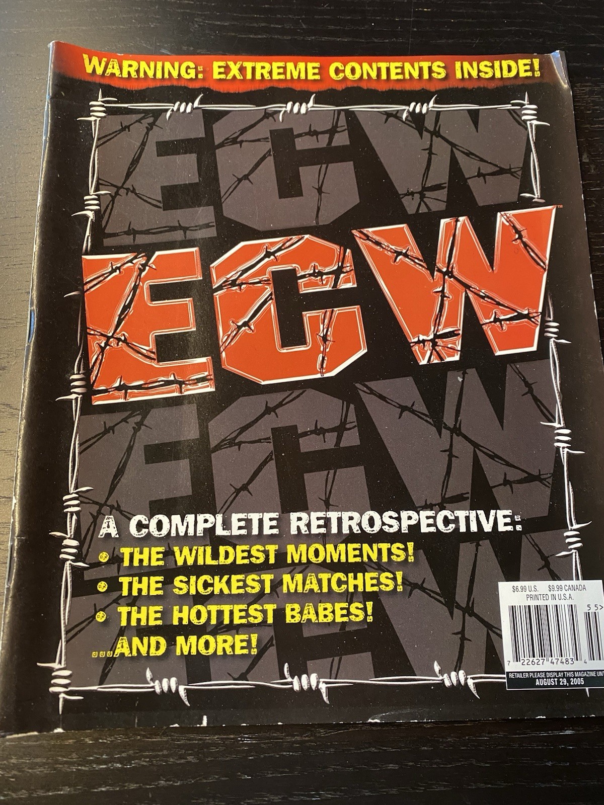 Vintage ECW Extreme Championship Wrestling Extreme Contents August 2005