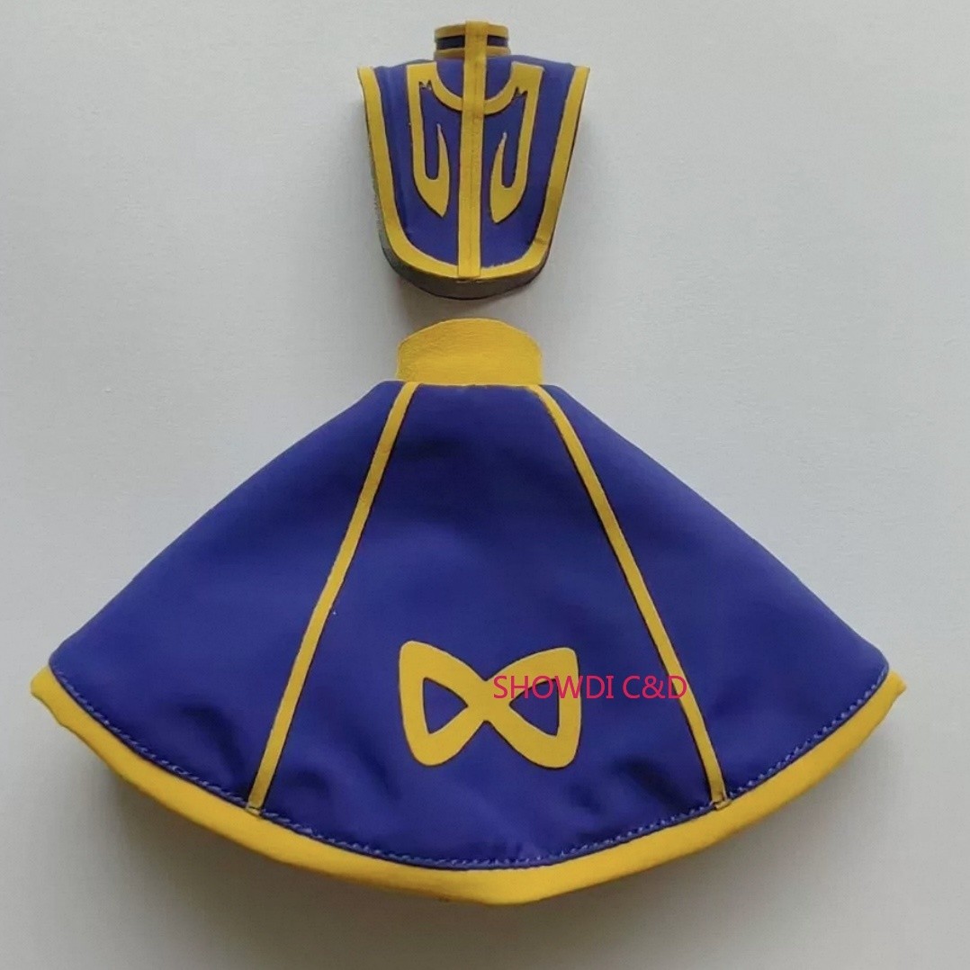 1/12 Custom Wired Blue Top+Skirt For 6\'\' SHF Kurapika Action Figure（No Figure）