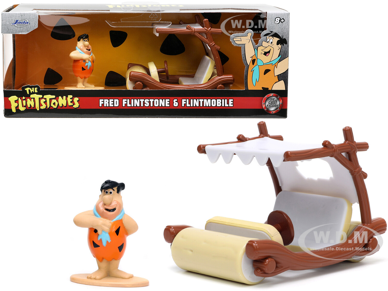 FLINTMOBILE & FRED FLINTSTONE FIGURINE \