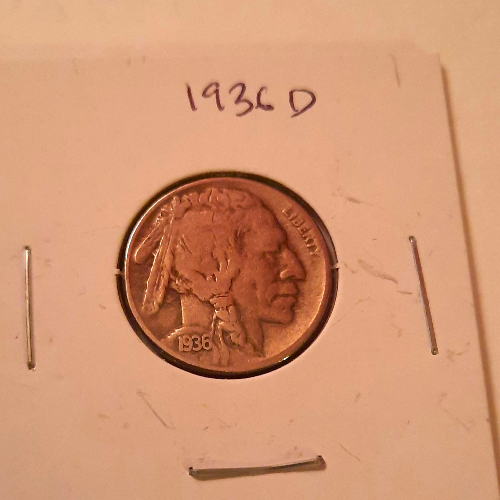 1936-D Buffalo Nickel 5C Denver Business Strike Copper-Nickel KM#134