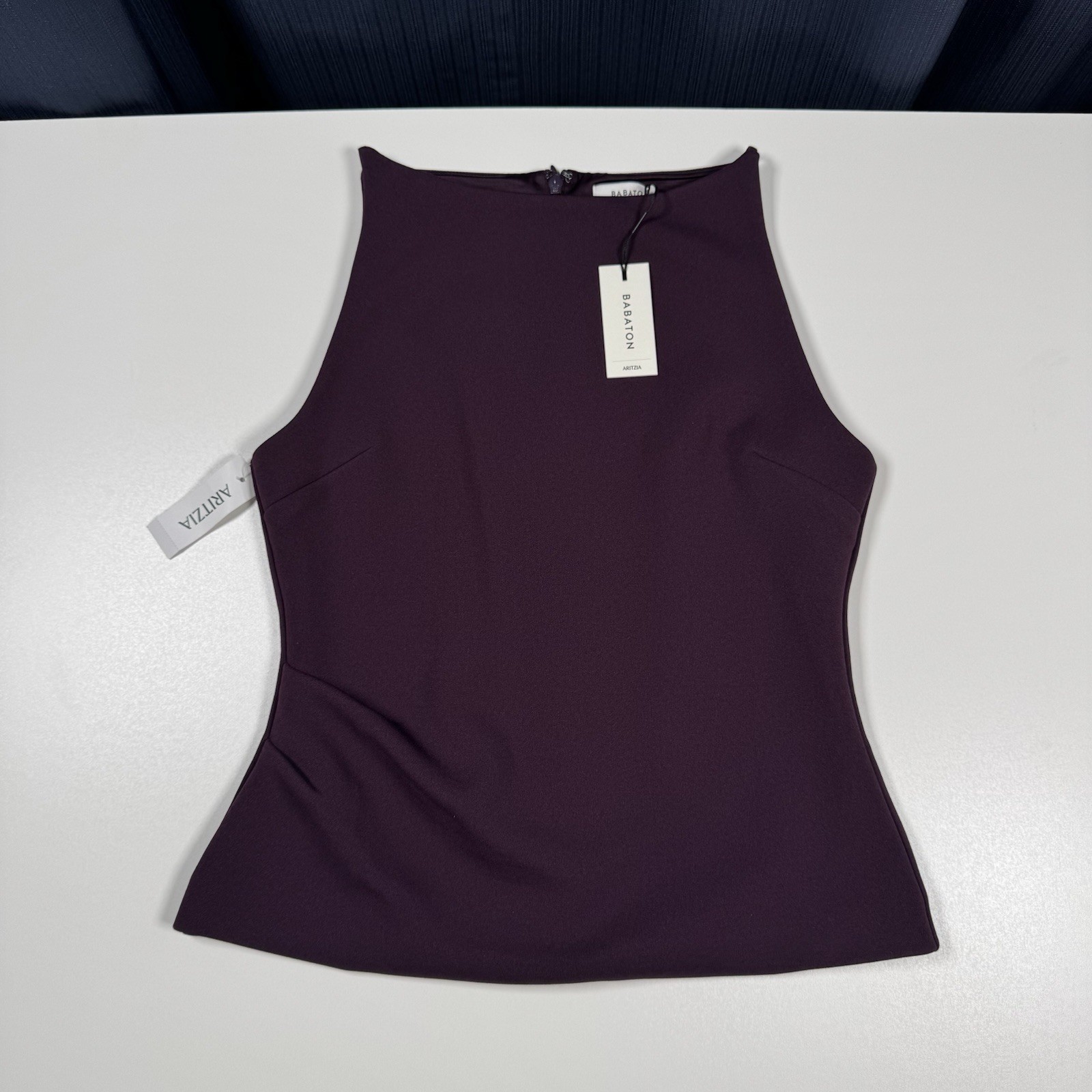 NWT - Aritzia Babaton Commons Noble Blouse Top Plum Purple - Small - $78 NWT - Aritzia Babaton Commons Noble Blouse Top Plum Purple - Small - $78