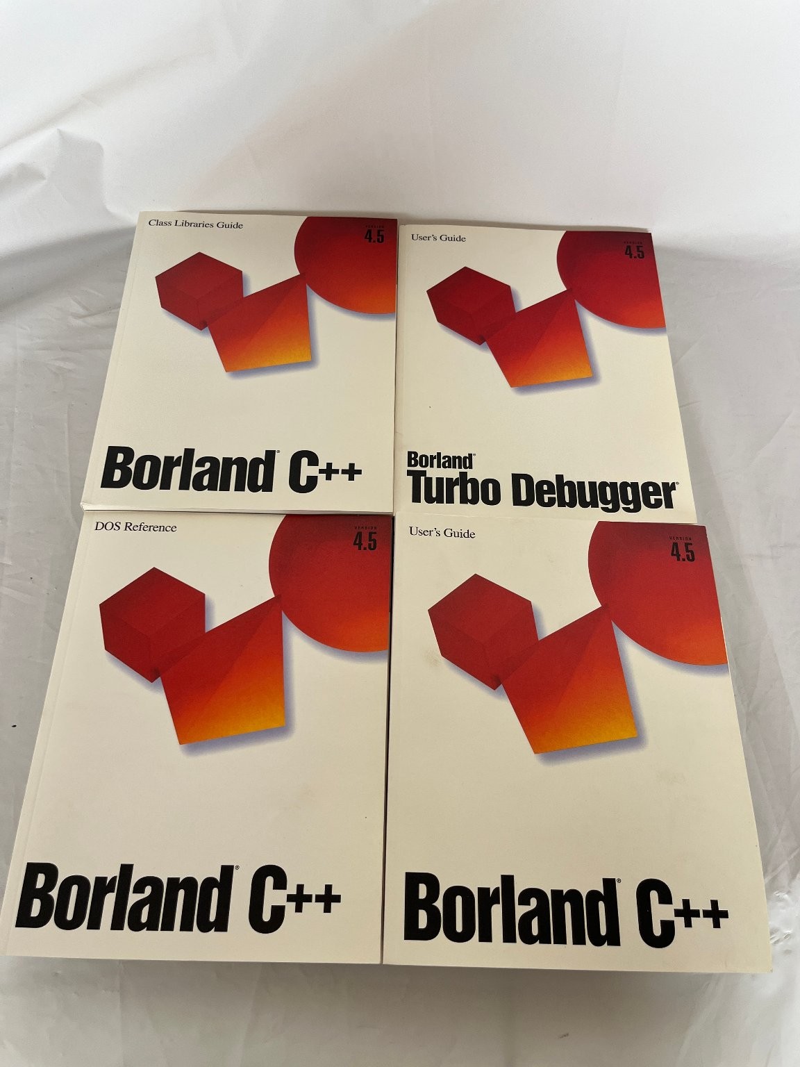 Borland C++ & Turbo Debugger Manuals Lot v4.5 Class Libraries DOS User Guide Set
