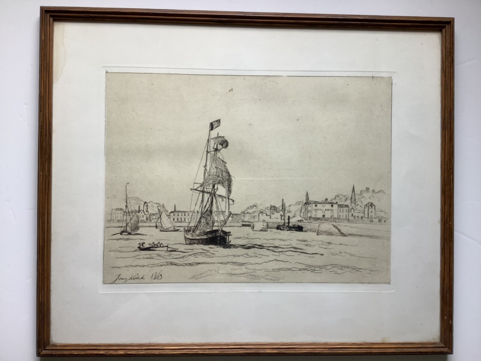 Johan Barthold Jongkind Etching 1863 \ Johan Barthold Jongkind Etching 1863 \
