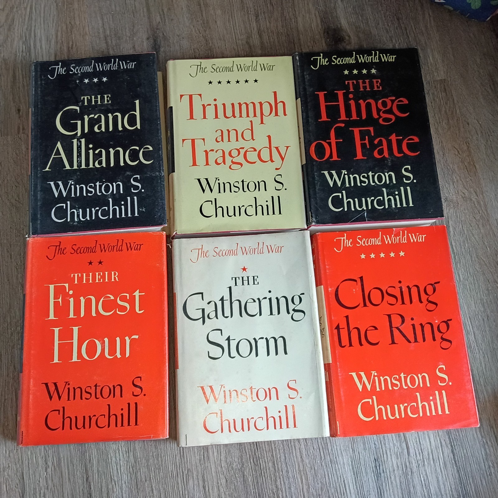 The Second World War by Winston Churchill 6 Volume Set HCDJ Vintage War Books The Second World War by Winston Churchill 6 Volume Set HCDJ Vintage War Books