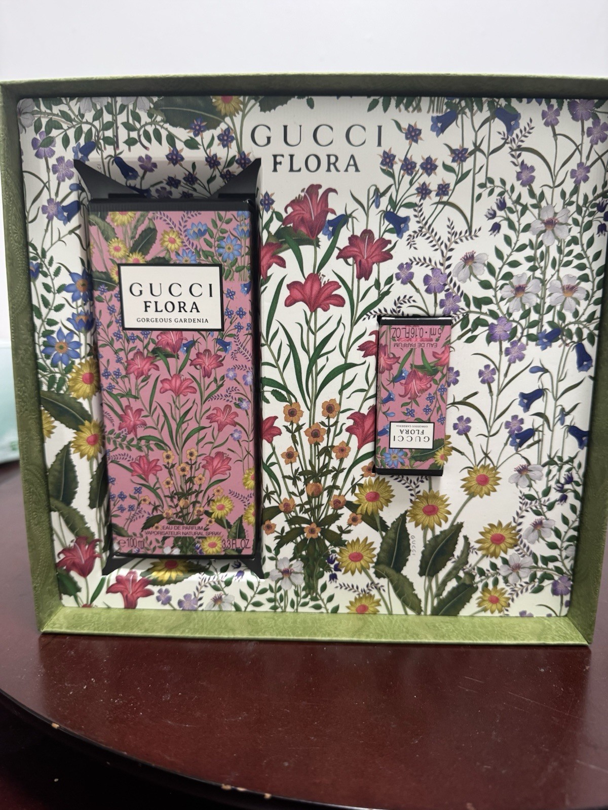 Gucci Gorgeous Gardenia Gift Set New In Box 2 piece  3.3 ounce & 0.16 Ounce