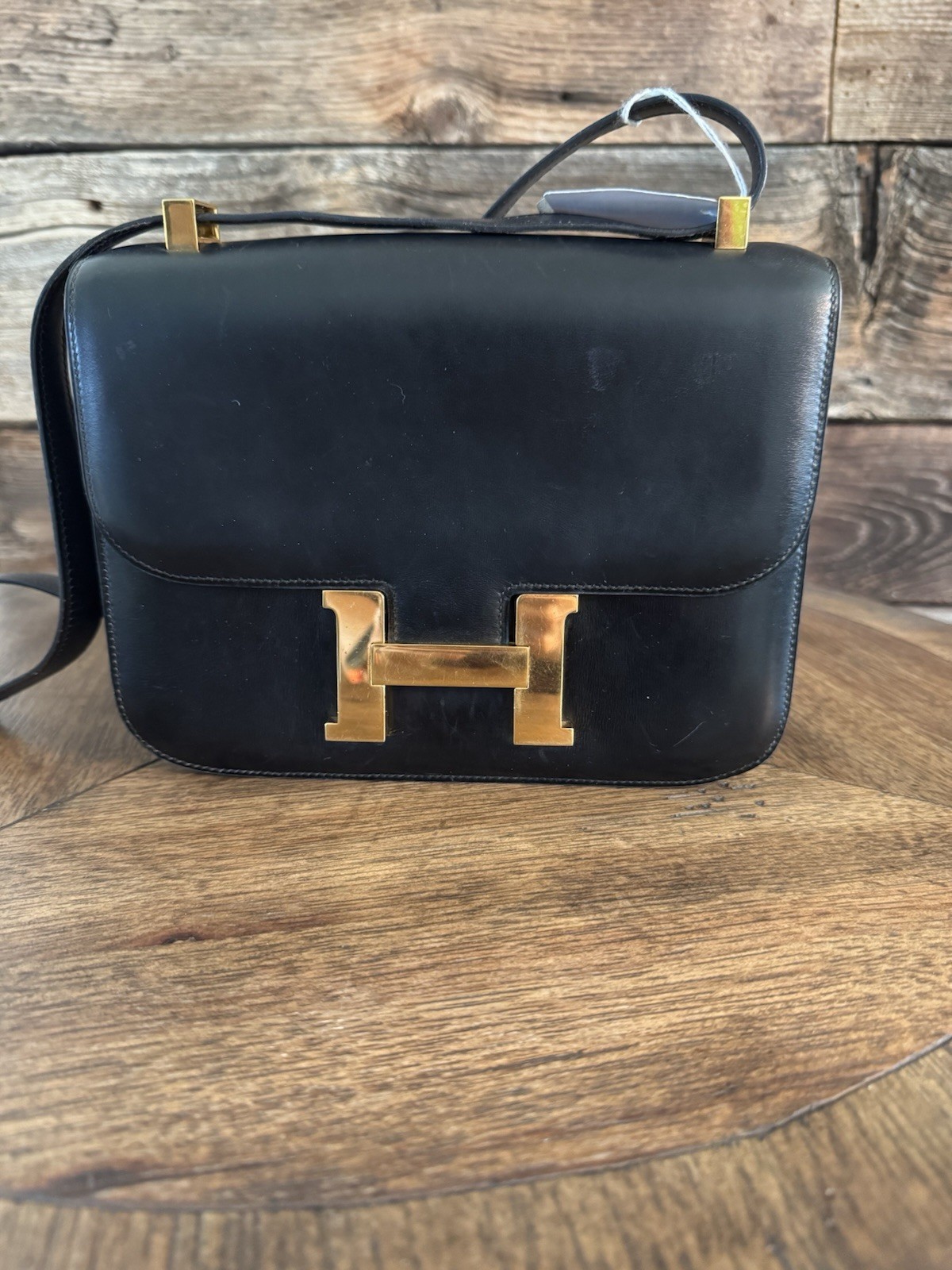 HERMES Constance 24 Shoulder Bag vintage Gold Trim Hardware. Great Condition