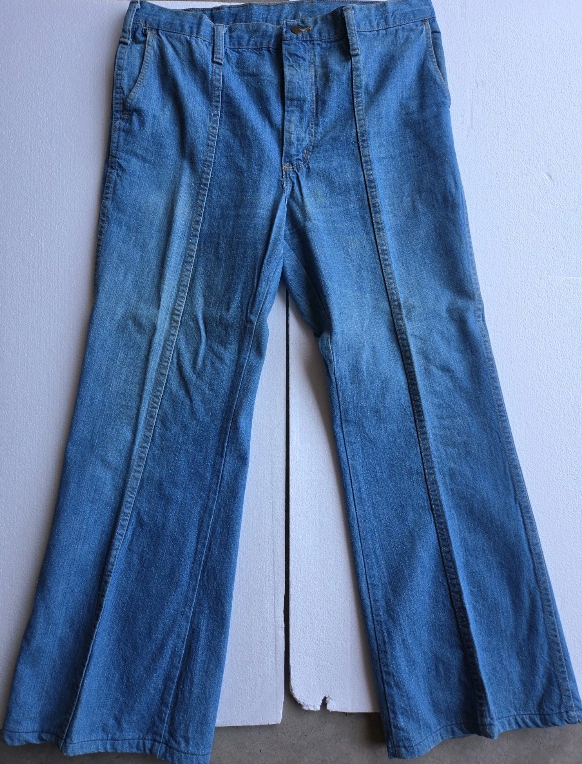 💥RARE 1970s Vintage Wrangler Women\'s 36x32 Denim Jeans Strait Slim Back Pocket 💥RARE 1970s Vintage Wrangler Women\'s 36x32 Denim Jeans Strait Slim Back Pocket