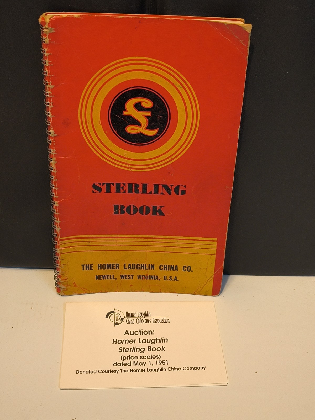 RARE Vintage 1951 Homer Laughlin STERLING BOOK, Factory Prices Reference WV, USA