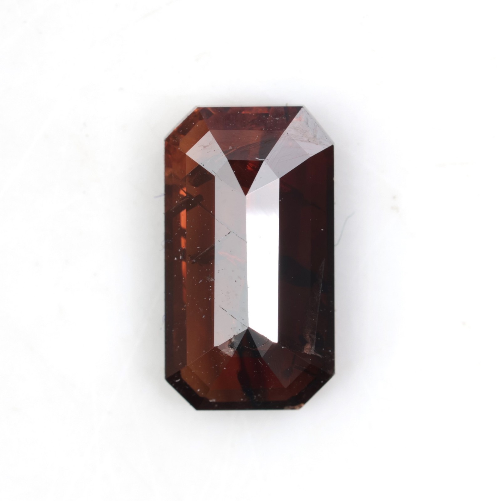 1.48 Ct Emerald Cut Lab Grown Diamond Reddish Brown Loose Stone For Wedding Ring