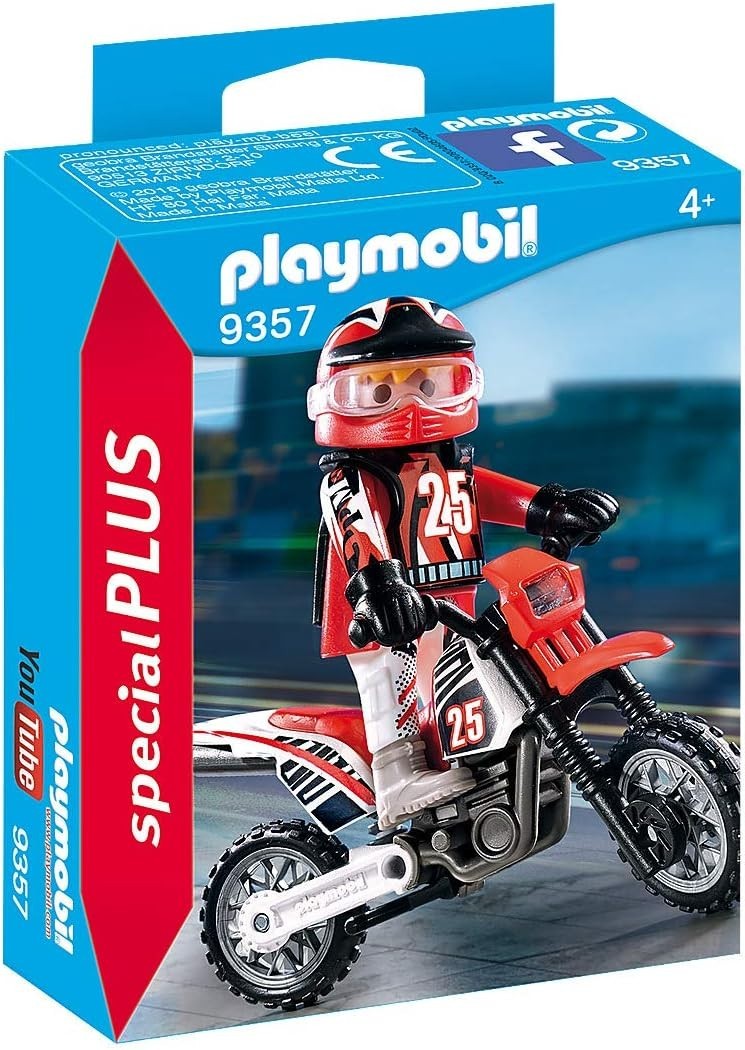 2017 Playmobil Special Plus MISB 9357 Motocross Driver 13 pc