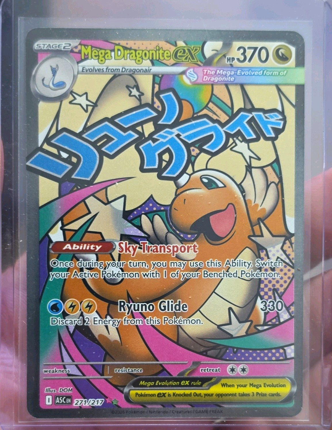 Mega Dragonite EX Evolutions 271/217 Secret Rare Holo Full Art Pokémon TCG