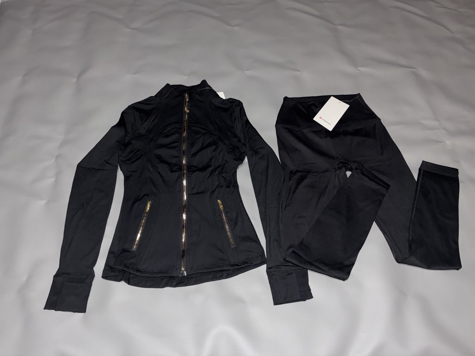 Lululemon Define Jacket with Leggings Set Black Lululemon Define Jacket with Leggings Set Black
