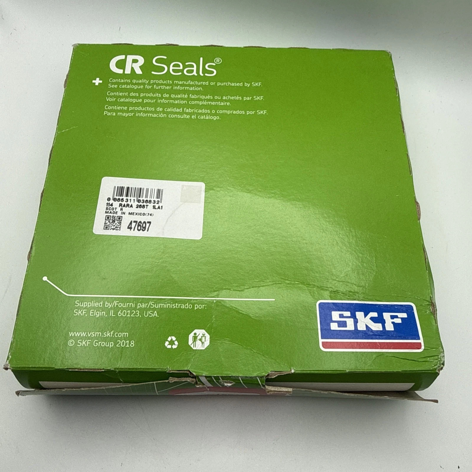 SKF Chicago Rawhide CR 47697 Scotseal Classic Wheel Seal NOS Rear Drive Axle
