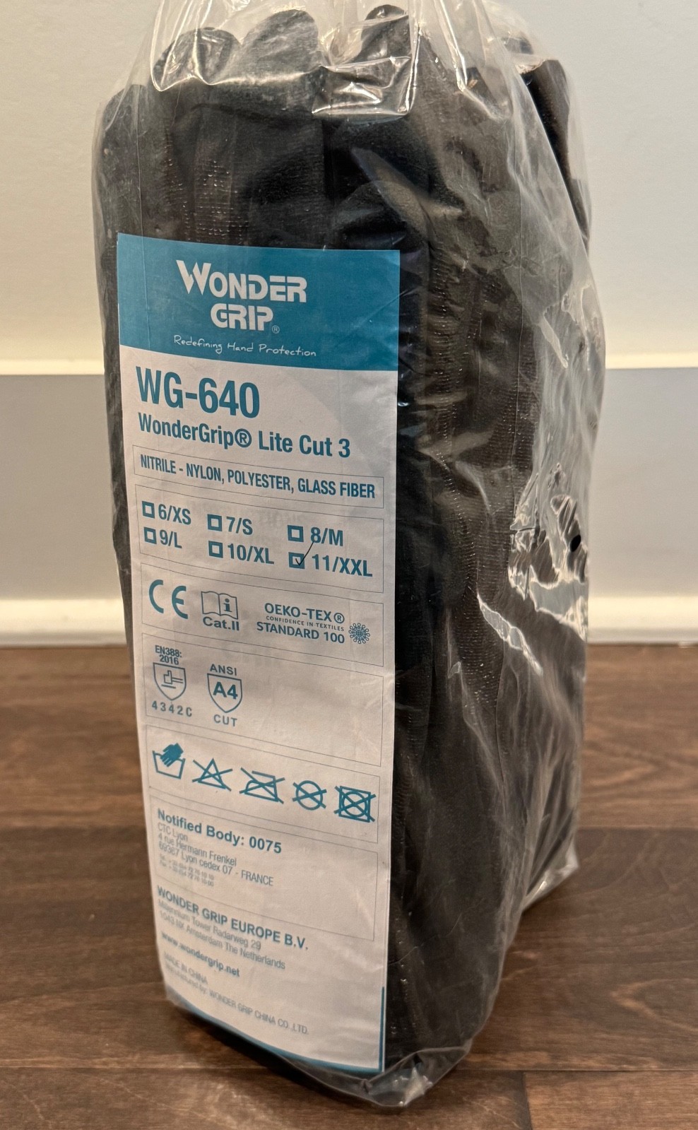 Wonder Grip WG-640 Size 11/XXL Gloves Lite Cut 3 Resistant NEW 12 Pair 1 Dozen