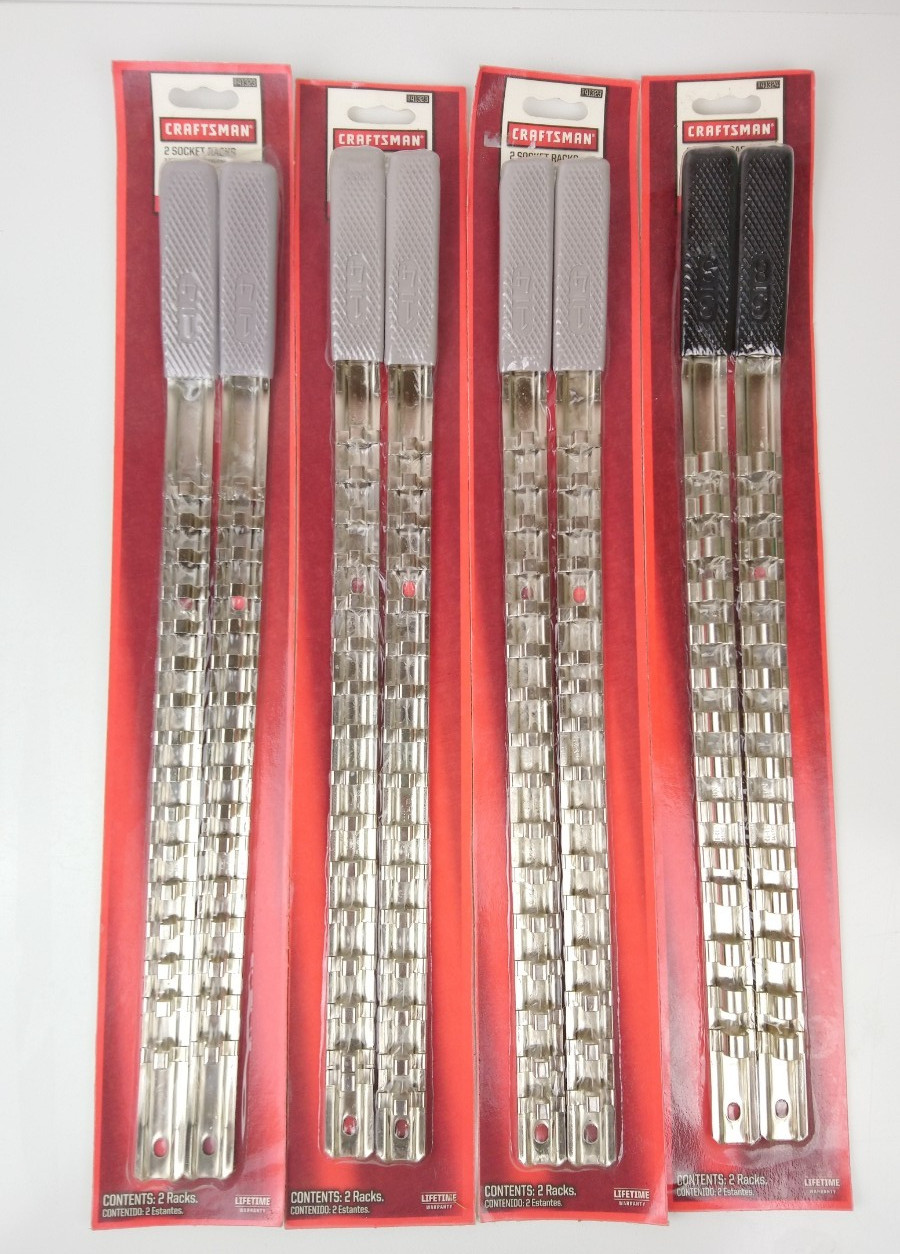 Lot of 4 VTG NOS Craftsman Socket Rack Sets 41324 41323 Lot of 4 VTG NOS Craftsman Socket Rack Sets 41324 41323