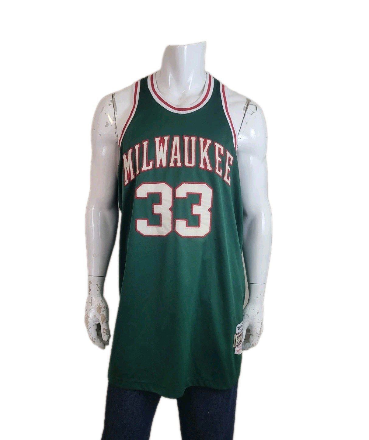 100% Authentic 1971-72 Bucks Kareem Abdul-Jabbar Mitchell Ness Jersey Size XXL