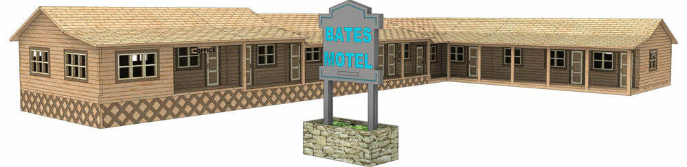 Bates Motel 3D Model - Realistic and Highly Detailed - Perfect for Horror Fans Bates Motel 3D Model - Realistic and Highly Detailed - Perfect for Horror Fans