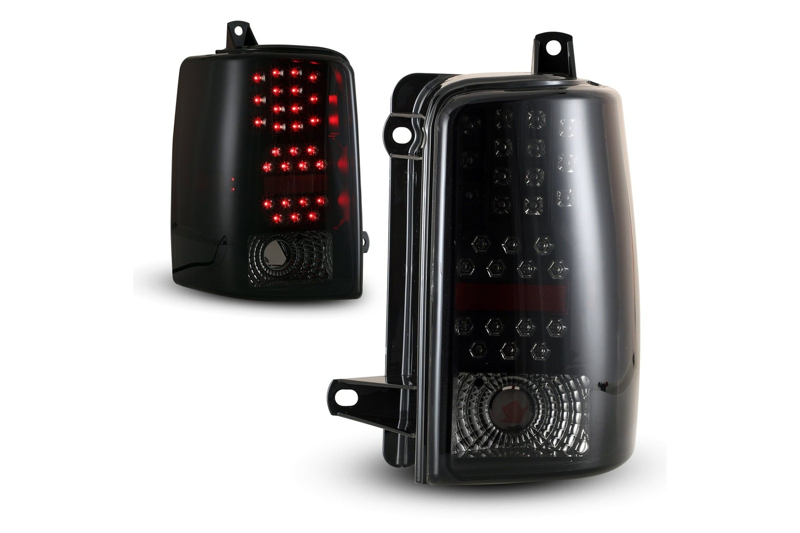 Winjet 93-98 Jeep Grand Cherokee LED Tail Lights - Black/Smoke Pair
