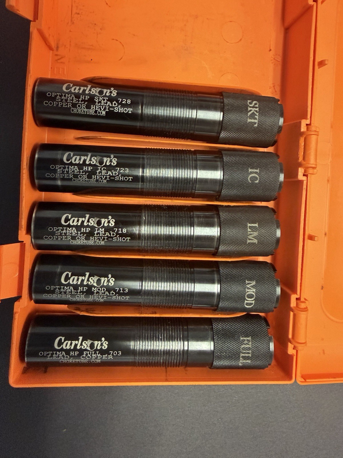 Carlson\'s Optima HP 12 Gauge Extended Choke Tube Set 5pc for Beretta
