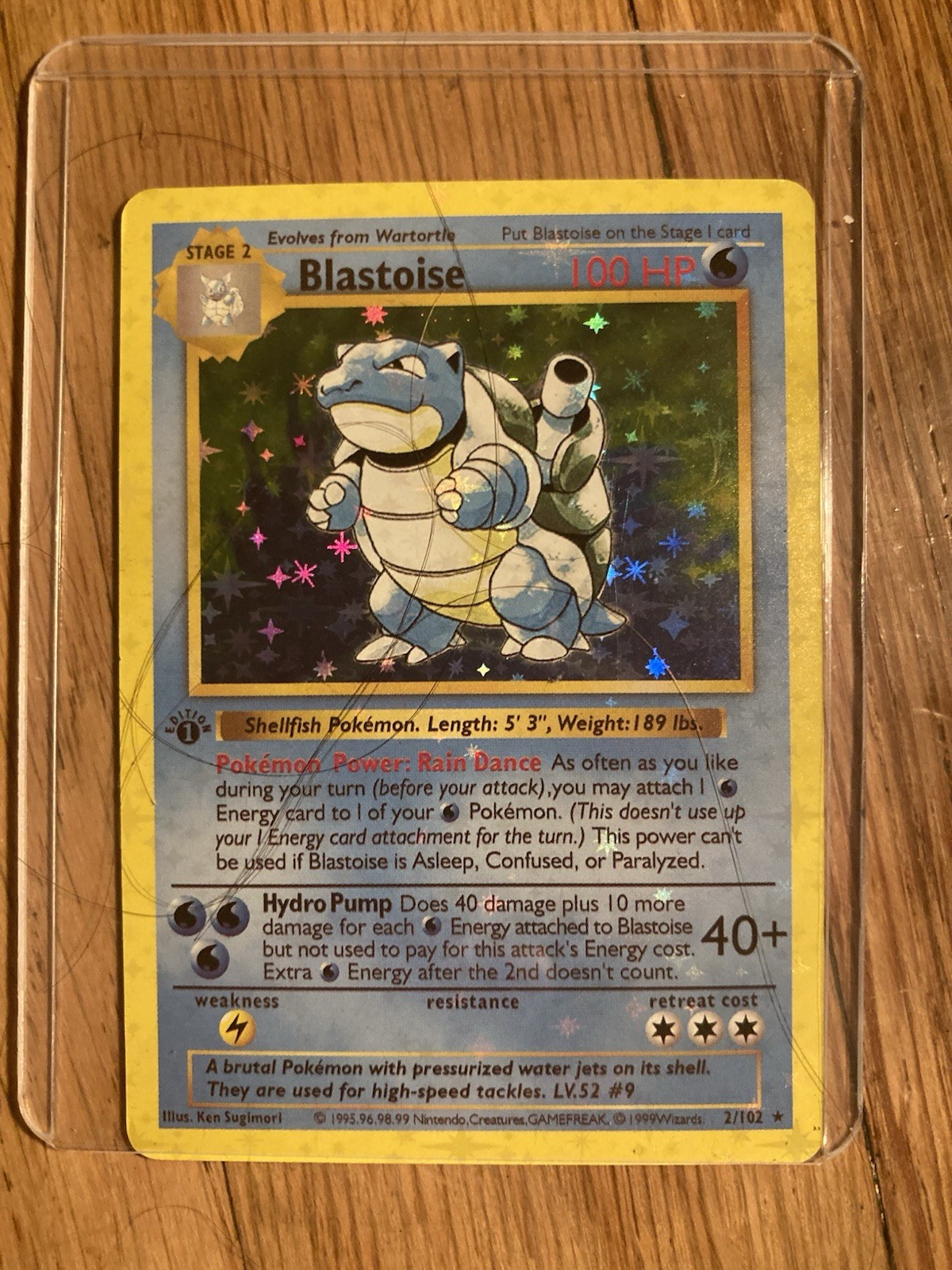 Pokémon Blastoise Holo Rare 1st Edition Pokémon Blastoise Holo Rare 1st Edition