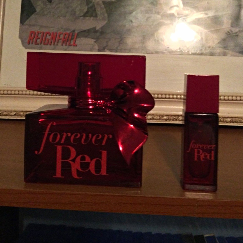 Forever Red Perfume Lot 2.5oz & 0.25oz