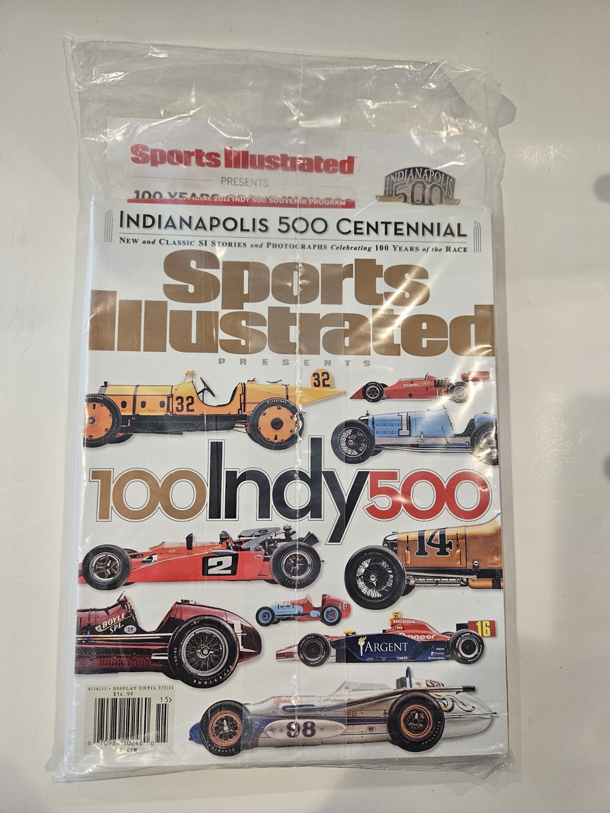 Sealed 2011 Indianapolis 500 Centennial Souvenir Progrm & Sports Illustrated Set