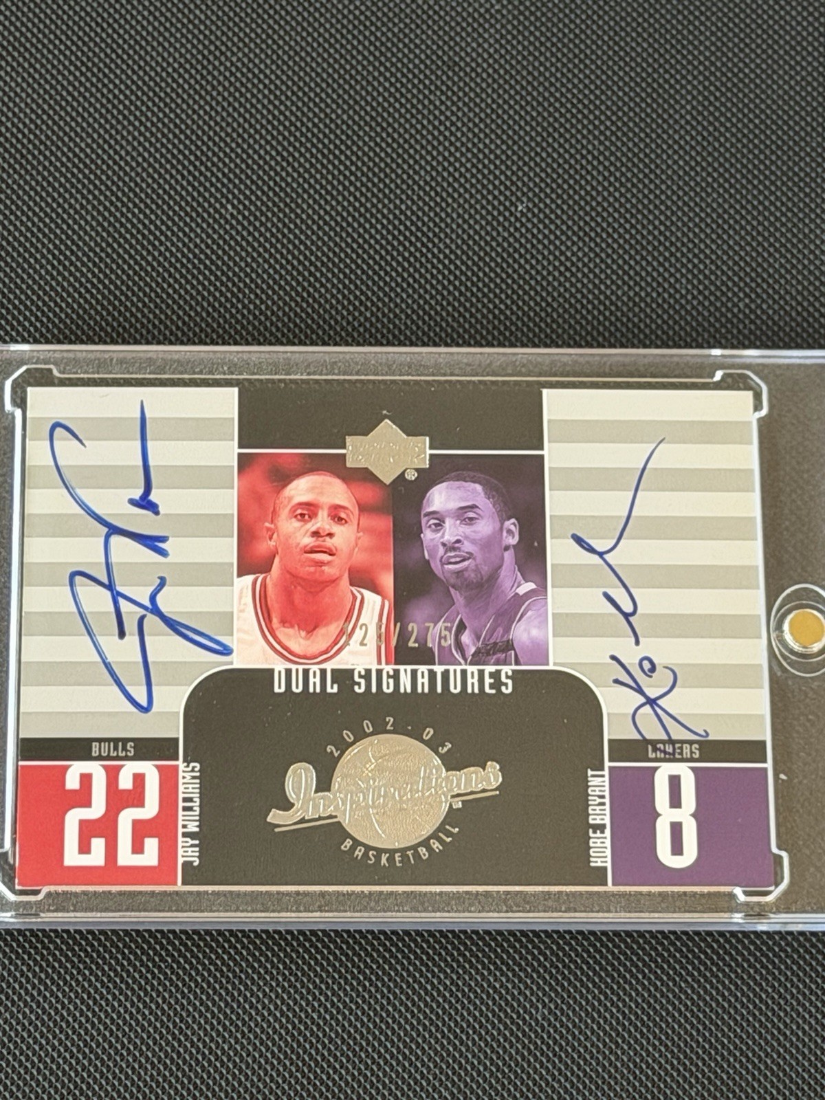 2002-03 Kobe Bryant UD Inspirations Dual Autograph #125/275 🐍