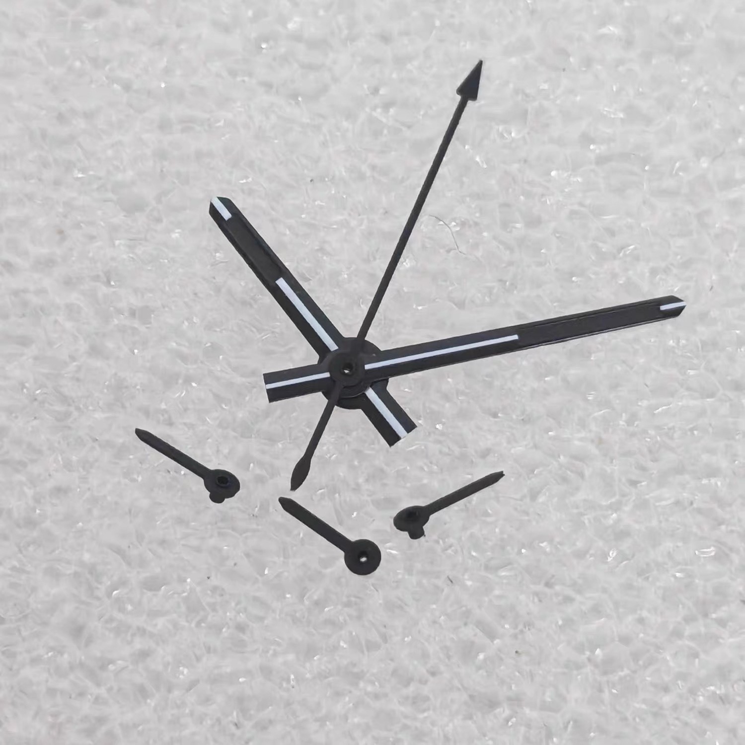 1 Set Black  Arrow Luminous Watch Hand (6 PCS) for Quartz Movement VK63