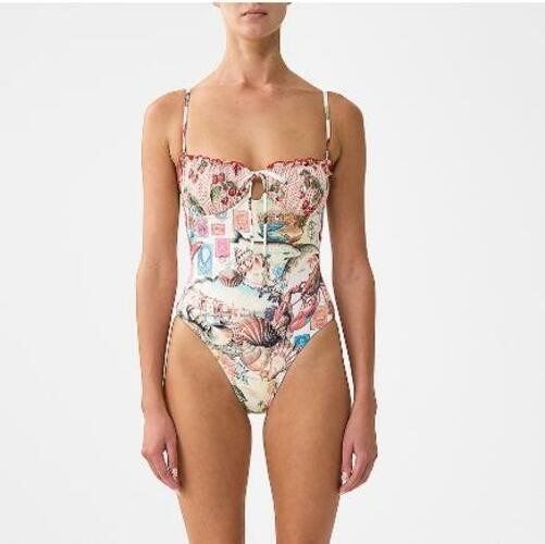 Camilla Women\'s Multicolor Printed One Piece Swim 12 NWT RTL: $395.00